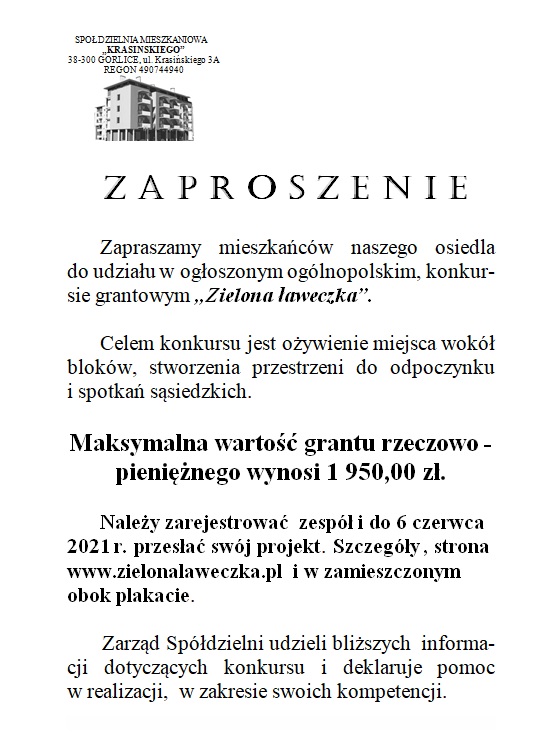 Nowa edycja Zielonej Ławeczki!